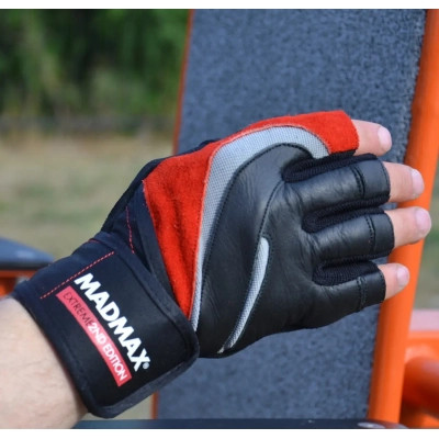 Рукавички для фітнесу MadMax MFG-568 Extreme 2nd edition Black/Red XXL (MFG-568_XXL)