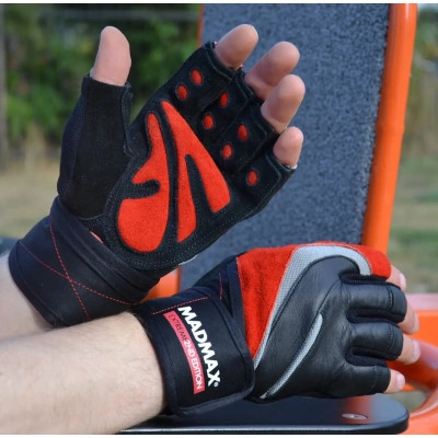 Рукавички для фітнесу MadMax MFG-568 Extreme 2nd edition Black/Red XXL (MFG-568_XXL)