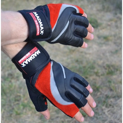 Рукавички для фітнесу MadMax MFG-568 Extreme 2nd edition Black/Red XXL (MFG-568_XXL)