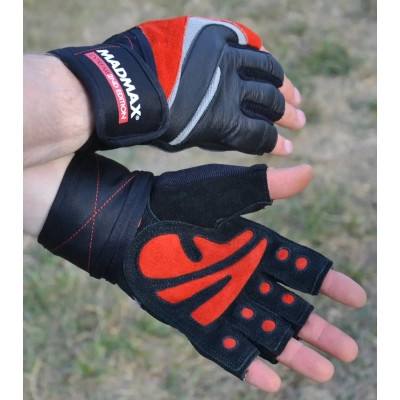 Рукавички для фітнесу MadMax MFG-568 Extreme 2nd edition Black/Red XXL (MFG-568_XXL)