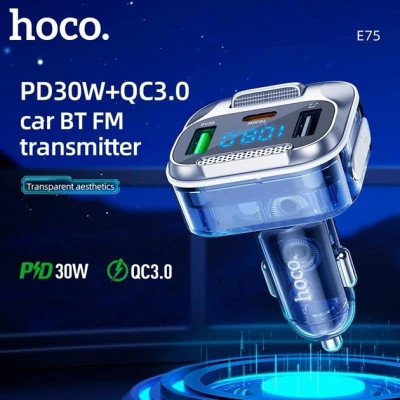 FM модулятор HOCO E75, Black, Box