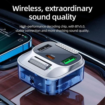 FM модулятор HOCO E75, Black, Box