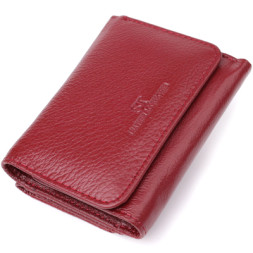 Гаманець ST Leather З натуральної шкіри Бордовий (23077)