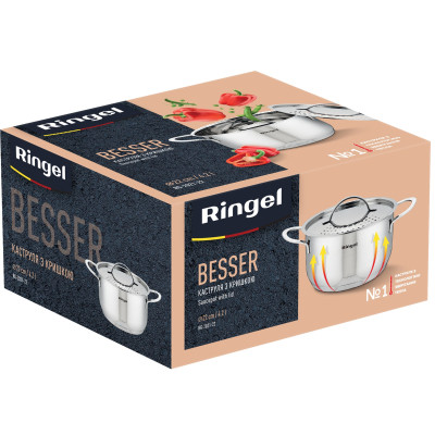 Каструля Ringel Besser з кришкою 4,2 л (RG-2021-22)