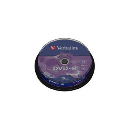 Диск DVD Verbatim 4.7Gb 16X CakeBox 10шт Silver (43498)