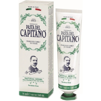 Зубна паста Pasta del Capitano Натуральні трави 75 мл (8002140137402)