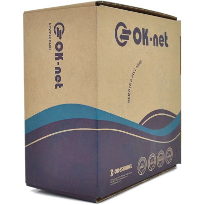 Кабель мережевий FTP cat.5e 305м зовнішній (F/UTP-cat.5E) OK-Net (КППЭ-ВП (100) 4*2*0,51)