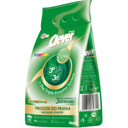 Пральний порошок Clever Color &amp; White 2.1 кг (5900308779729)
