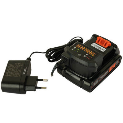 Шуруповерт Black&amp;Decker 18 В, 1.5Ah, 45 Нм,0-360/0-1400 об/хв, 21000 уд/хв, 1.3 кг (BCD003C1)