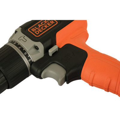 Шуруповерт Black&amp;Decker 18 В, 1.5Ah, 45 Нм,0-360/0-1400 об/хв, 21000 уд/хв, 1.3 кг (BCD003C1)