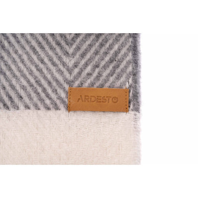 Плед Ardesto Leonardo Bianco 140x200 см, сірий (ART0502LB)