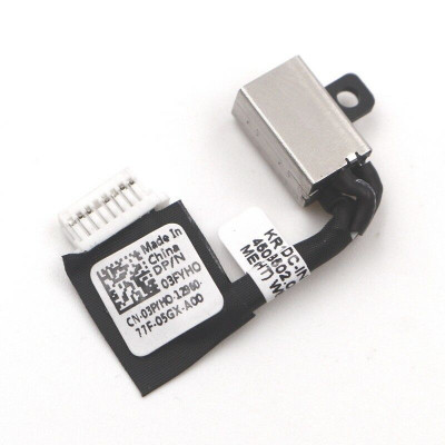 Роз&#039;єм живлення ноутбука з кабелем Dell 03FYH0 (4.5mm x 3.0mm + center pin), 8(7)-pin, 4 см (A49117)
