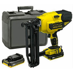 Цвяхозабивач Stanley FatMax, 18V, цвяхи 1.6/64 мм, 2.6 кг, 2x2Ah, ЗП, кейс (FMC792D2)