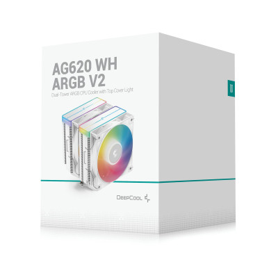 Кулер до корпусу Deepcool AG620 WH ARGB V2 (R-AG620-WHAMMN-GJD)