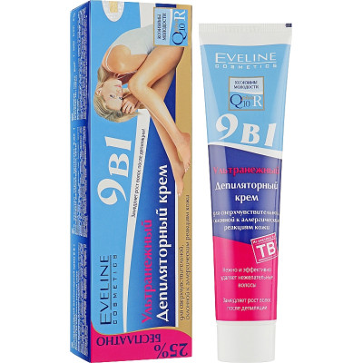 Крем для депіляції Eveline Cosmetics Ультраніжний 9 в 1 125 мл (5901964016302)