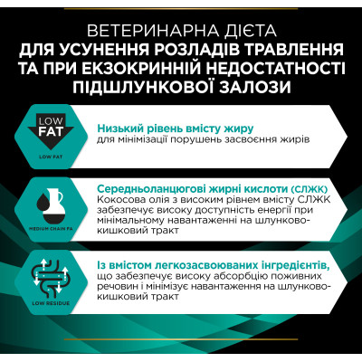 Вологий корм для собак Purina Pro Plan Veterinary Diets EN Gastrointestinal Мус при розладах травлення 195 г (7613287858047)