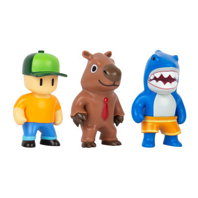 Фігурка Stumble Guys набір колекційних - Мегалодон, Містер Стамбл, Капібара (SG2020-1)