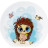 Комплект посуду Ardesto Sweet Hedgehog порцеляна 3 предмети (AR3455HS)