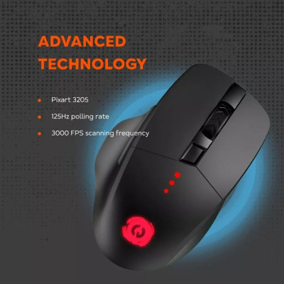 Мишка Canyon Crusader GMW-13 RGB Wireless Black (CND-SGMW13)