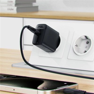 Зарядний пристрій Acefast A82 USB-C PD20W GaN Black (6974316283232)