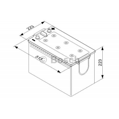 Акумулятор автомобільний Bosch 180А (0 092 T50 770)