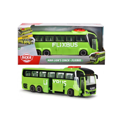 Спецтехніка Dickie Toys Туристичний автобус Фліксбас 26,5 см (3744015)