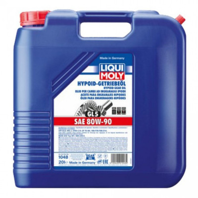 Трансмісійна олива Liqui Moly Hypoid-Getriebeoil SAE 80W-90 (GL5)  20л. (1048)