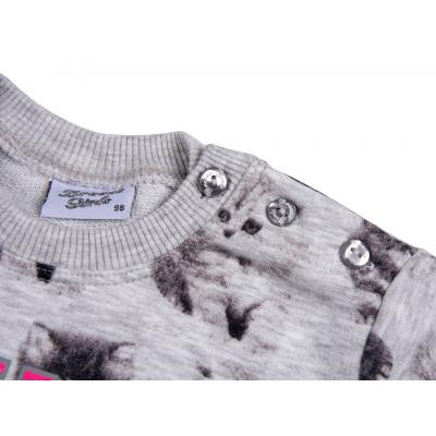 Набір дитячого одягу Breeze з котиками (7874-80/G-gray)