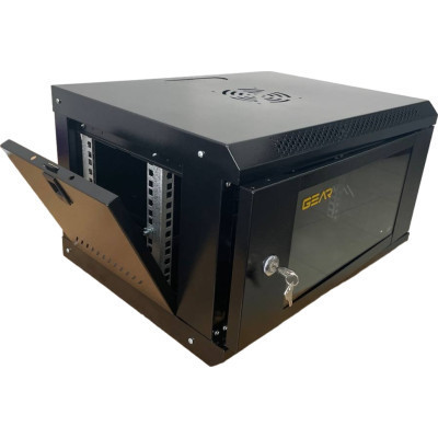 Шафа настінна GEAR 4U 19&#039;&#039; 530x400x240 мм, black (GWMSN-4U)