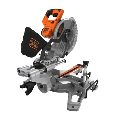 Торцювальна пила Black&amp;Decker 1500 Вт, диск 216х30 мм, 4700 об/хв, XPS, вага 15 кг (BES701)