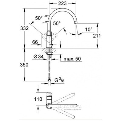 Змішувач Grohe BauLoop (31368000)