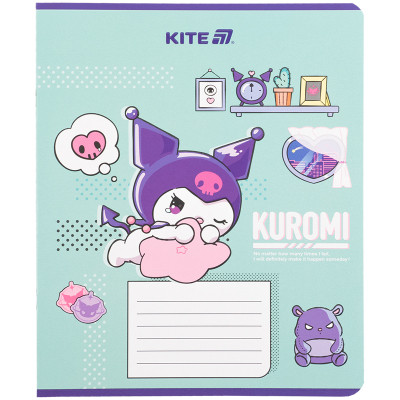 Зошит Kite Kuromi, 18 аркушів, клітинка (HK25-236-1)