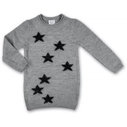 Кофта дитяча Breeze джемпер сірий меланж із зірочками (T-104-104G-gray)