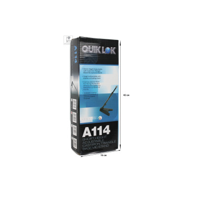Стійка для мікрофону Quik Lok A114 BK EU (61956)