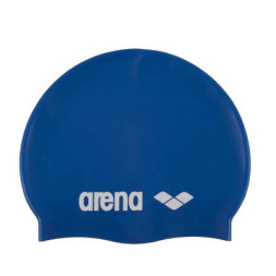 Шапка для плавання Arena Classic Silicone 91662-077 синій, білий Уні OSFM (3468335299150)