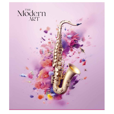 Зошит Школярик Modern art 48 аркушів лінія (048-3324L)