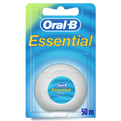 Зубна нитка Oral-B Essential floss Waxed м&#039;ятна 50 м (3014260280772/5010622005029)