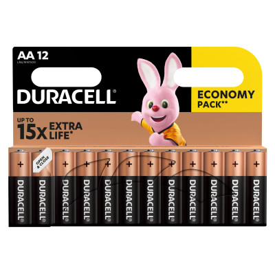 Батарейка Duracell AA лужні 12 шт. в упаковці (5000394006546 / 81551275)