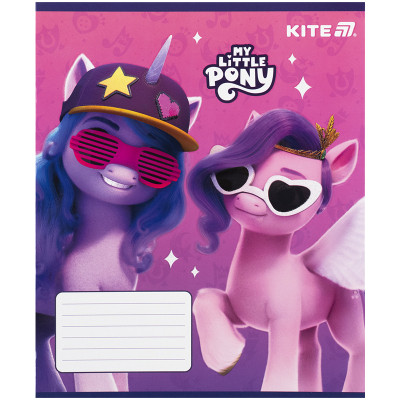 Зошит Kite My Little Pony, 12 аркушів, коса лінія (LP25-235)