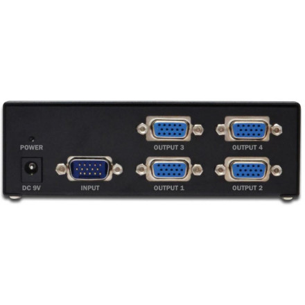 Сплиттер Digitus VGA Splitter 500MHz (HDSUB 15/M * 4, HDSUB 15/F * 1) (DS-42110)