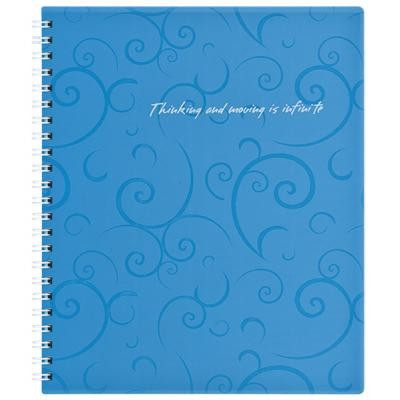 Блокнот Buromax spiral side, В5, 80sheets, Barocco, square, blue (BM.2419-614)