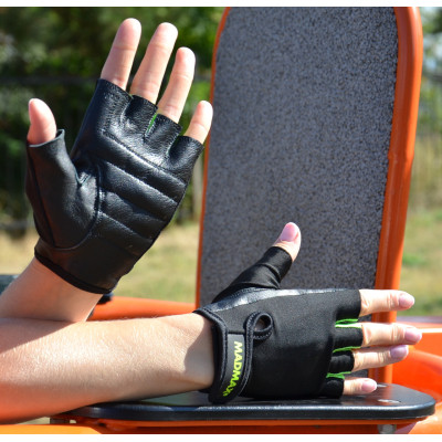 Рукавички для фітнесу MadMax MFG-251 Rainbow Green XS (MFG-251-Green_XS)