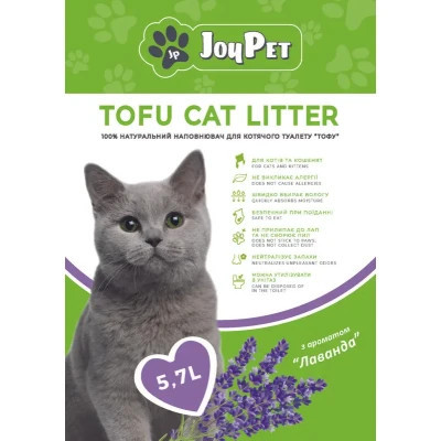 Наповнювач для туалету JOYPET TOFU Лаванда 5.7 л (JPTF57)