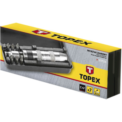Набір викруток Topex ударних, 7 шт. (39D556)