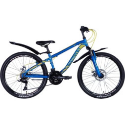Велосипед Discovery Flint AM DD 24&quot; 13&quot; ST 2024 Синій (OPS-DIS-24-329)