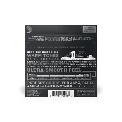 Струни для гітари D&#039;Addario XL Chromes Extra Light (10-48) (ECG23)