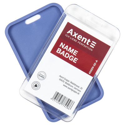 Бейдж Axent чохол SoftTouch матовий, 54х85мм ,димчасто синій (4550V-02-A)
