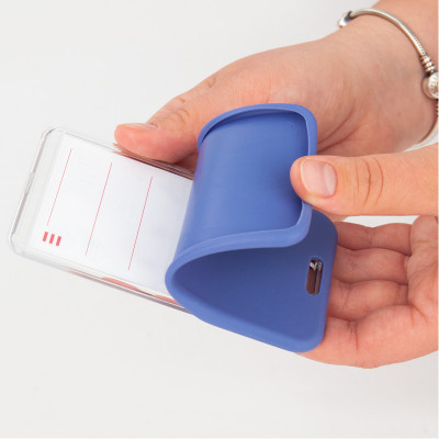 Бейдж Axent чохол SoftTouch матовий, 54х85мм ,димчасто синій (4550V-02-A)