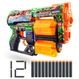 Іграшкова зброя Zuru X-Shot Швидкострільний бластер Skins Dread К.О. (12 патронів) (36517B)