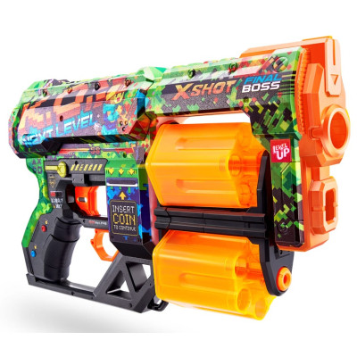 Іграшкова зброя Zuru X-Shot Швидкострільний бластер Skins Dread К.О. (12 патронів) (36517B)